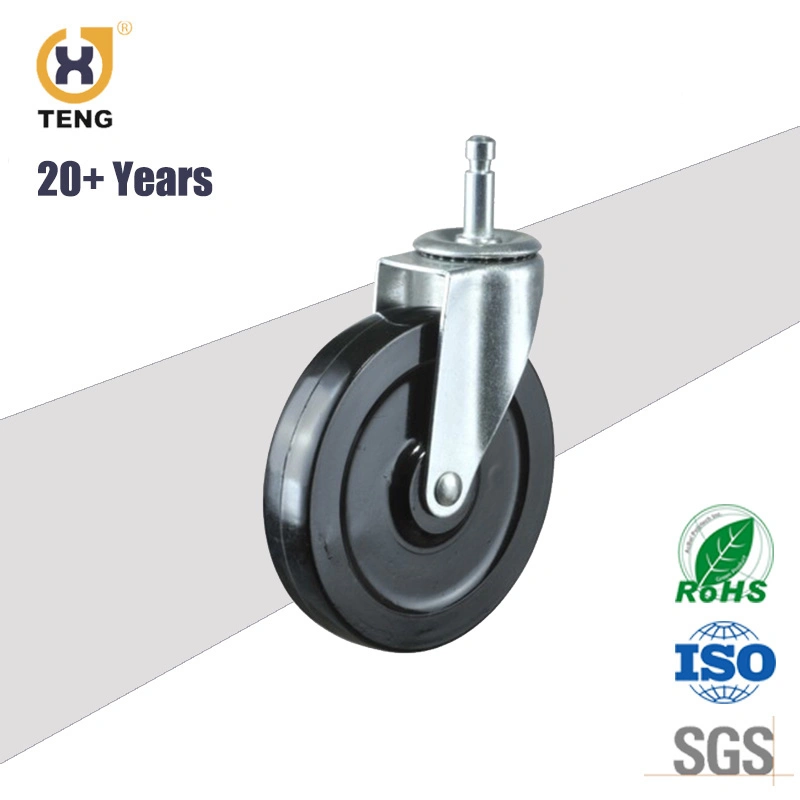 China Factory Medium Duty 5 Inch Swivel Grip Ring Industrial Caster Trolley Wheel
