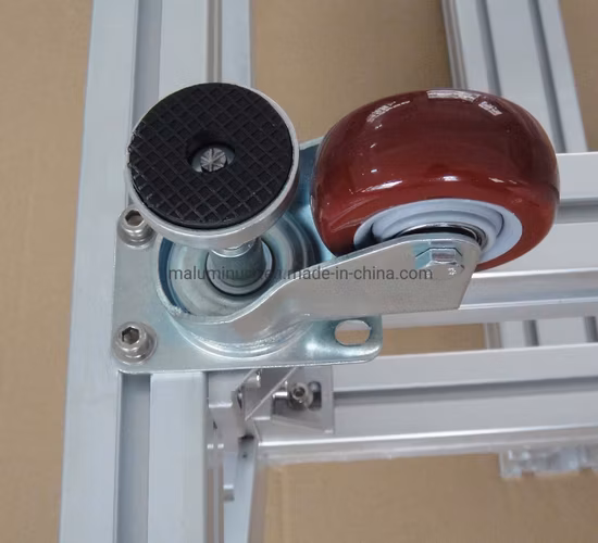 Leveling Foot Mount Caster of 3 Inches, Light Duty Caster Wheel