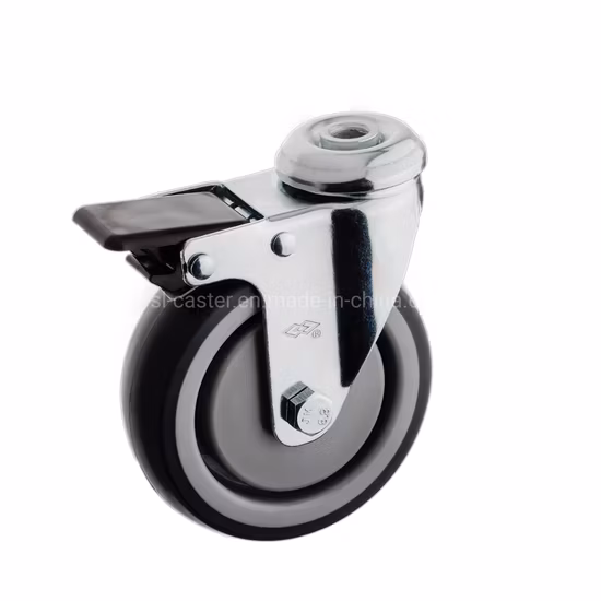 Instrumental Swivel Plate Caster TPR Institutional Caster