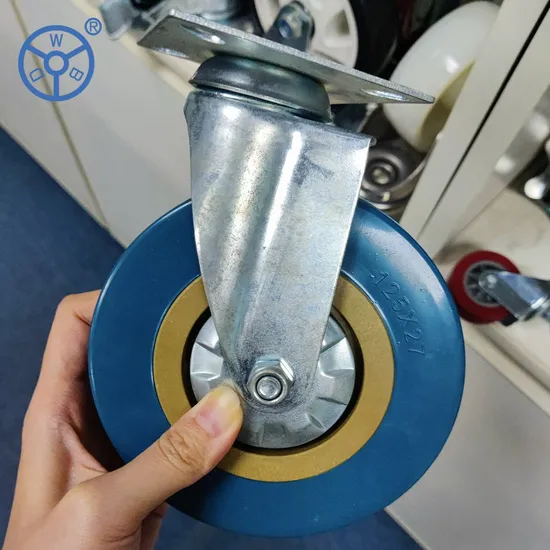 Wbd Factory Customization Threaded Stem Special PVC Caster Wheels Industrial Plain Bearing Light Duty Caster 2 3 4 5 Inch