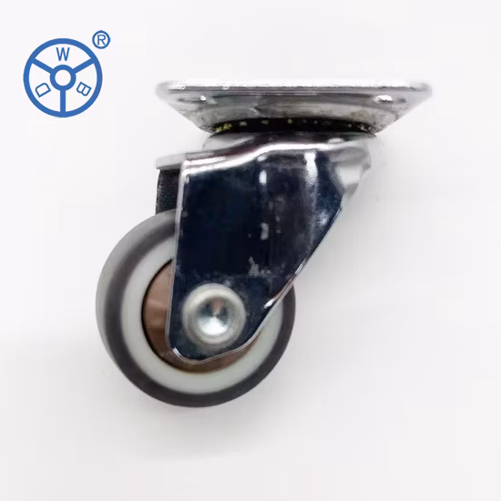 Wbd Manufacturer 38 mm 50 mm Brown Office Caster 2 Inch Wheel TPR Twin Furniture Castor