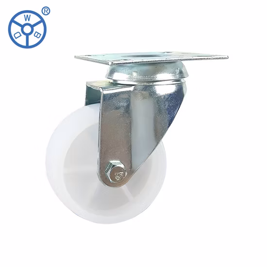 Light Duty Small White Industrial Plastic 2 Inch Castor Wheels