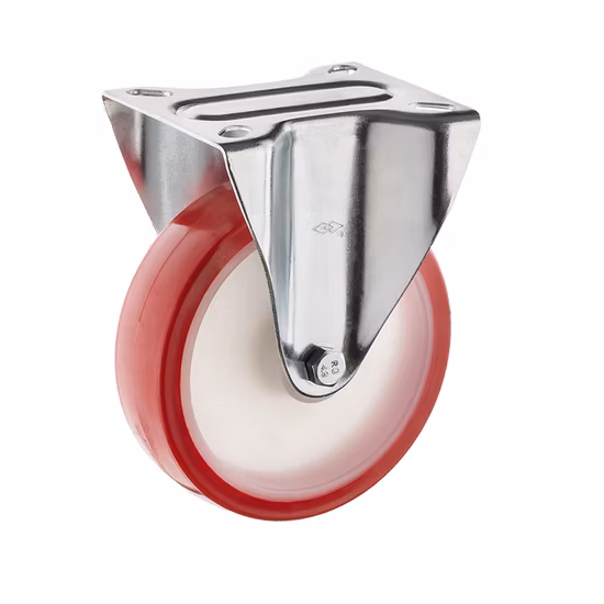 5in European Type PU Industrial Castor for Restaurant Food Trolley