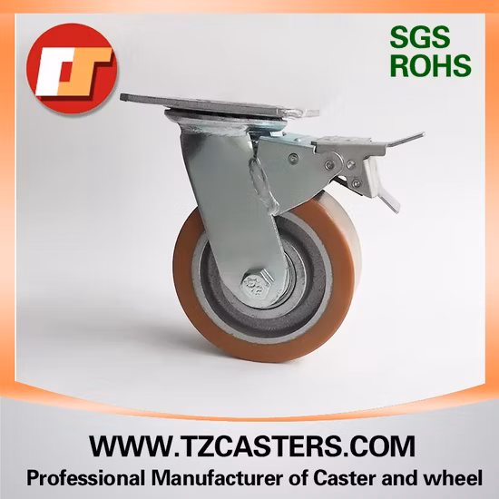 5 Inch Customized Central Locking Caster for Hospital Medical Patient Bed