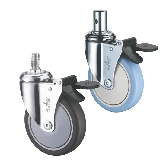 75mm Hard Rubber Swivel Locking Caster (P108-53B075X30Z)
