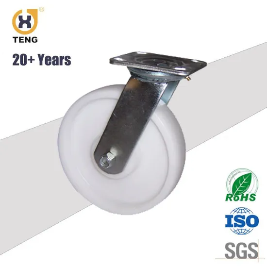 OEM China Factory Manufacturer Industrial Heavy Duty 8 Inch Swivel Top Plate PU Castor Trolley Wheel Caster